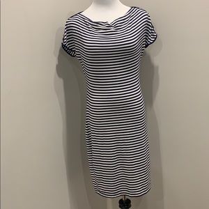 Striped short sleeve dress